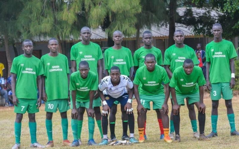 Kakamega School Green Commandos line up. PHOTO/ Green Commandos/ Facebook