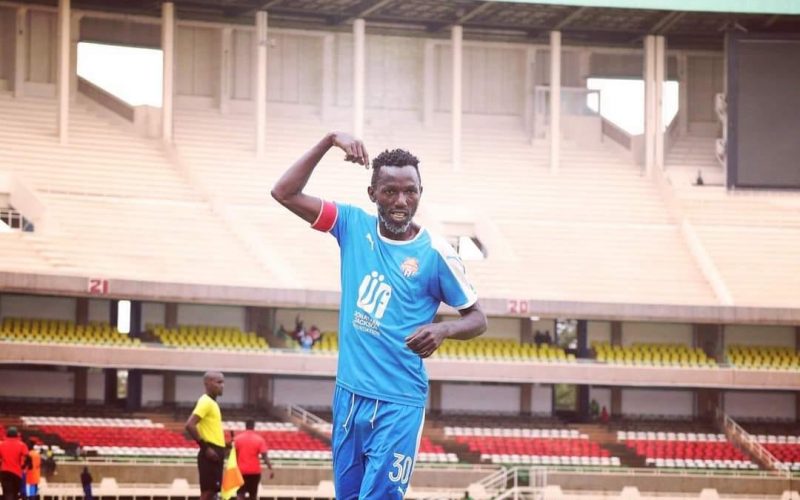 Anthony Kimani celebrating at Kasarani. PHOTO/City Stars/Facebook.