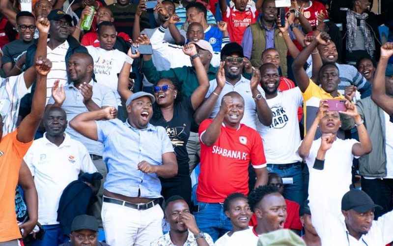 Shabana fans at Gusii Stadium. PHOTO/Shabana FC/Facebook.