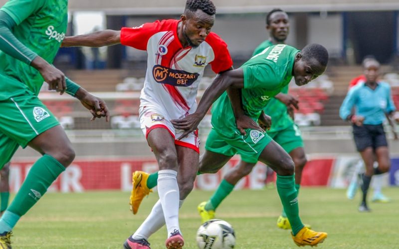 Kakamega Homeboyz vs Gor Mahia in FKF PL action. PHOTO/Kakamega Homeboyz/Facebook.