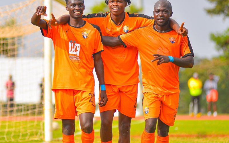 Nairobi City Stara Celebrate in a past clash. [HOTO/Nairobi City Stars/Facebook.