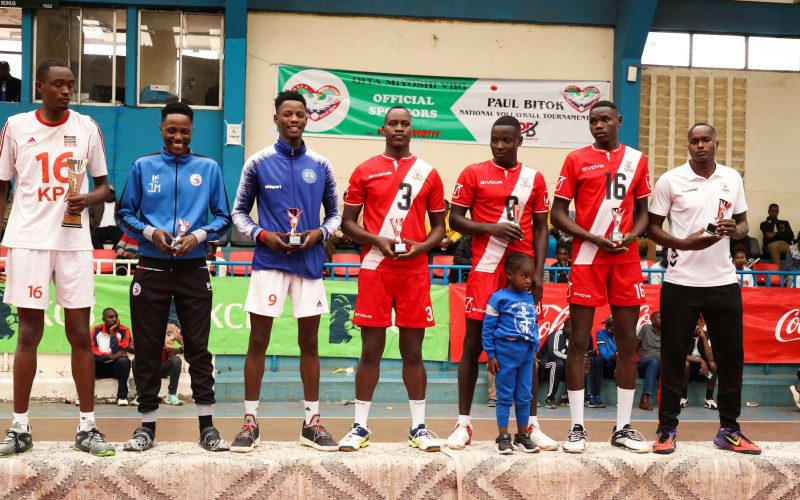 Paul Bitok Tournament award winners. PHOTO/Kenya Volleyball/Facebook.