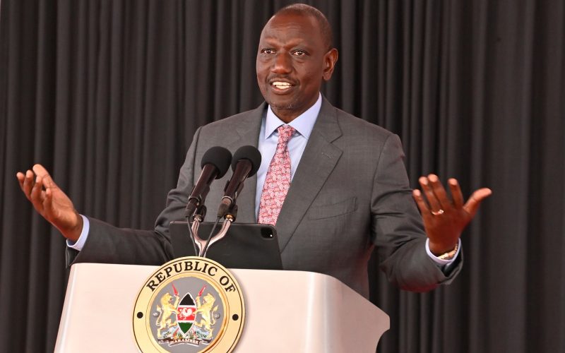 President William Ruto makes his speech during the National Prayer Breakfast at Safari Park, Nairobi, on Wednesday, June 7, 2023. PHOTO/(@WilliamsRuto)Twitter 