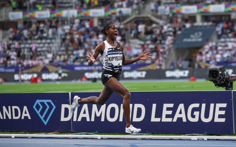 Athlete Faith Kipyegon. PHOTO/Diamond League/Twitter