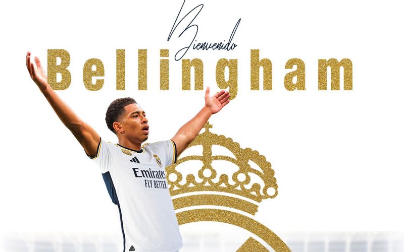 Jude Bellingham welcome poster at Real Madrid. PHOTO/Managing Madrid 