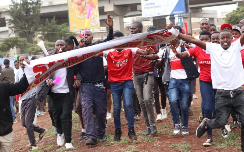 Shabana FC FC fans arrive for the Gogo match. PHOTO/Shabana FC