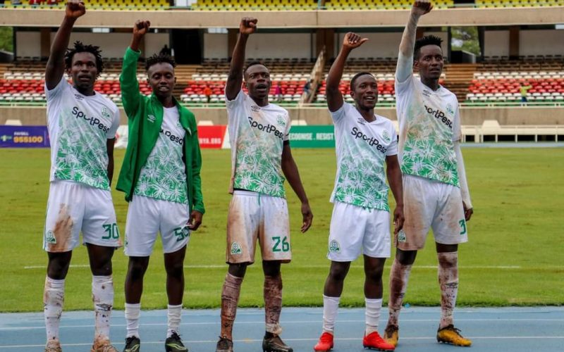 Gor Mahia players in a past league action. PHOTO/Gor Mahia (OfficialGMFC)/Twitter