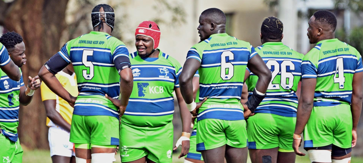 KCB Rugby players in National Sevens action. PHOTO/(@kcbrugby)/KCB Rugby/Twitter.