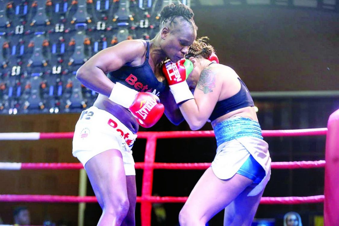 Kenyan female pugilist stops Argentine opponent after 10 rounds