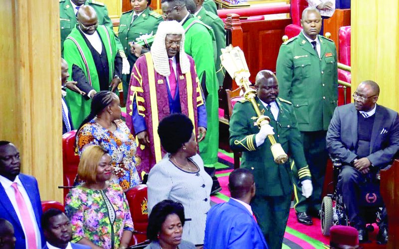Speaker of the National Assembly Moses Wetangula arrives at the chambers of Parliament during a past session. PD/KENNA CLAUDE