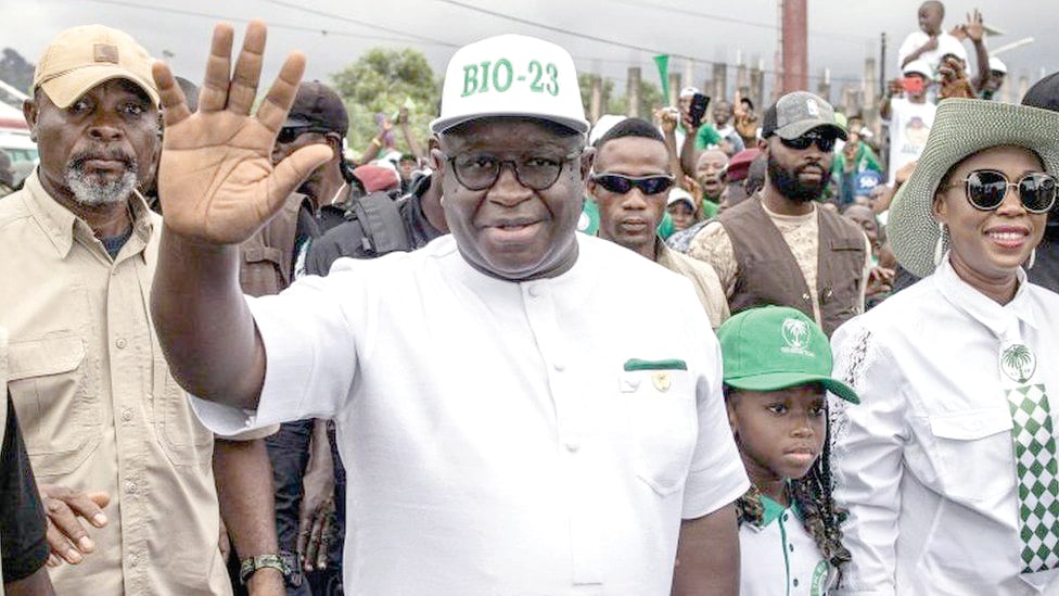 Sierra Leone’s Maada sworn in as Opposition cries foul