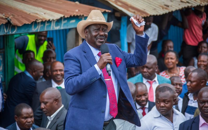 Azimio Leader Raila Odinga.