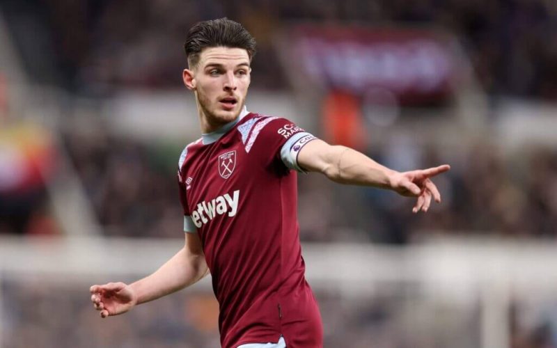 West Ham United captain Declan Rice/PHOTO/Sky Sports.