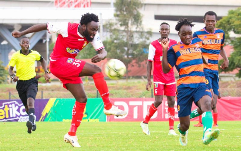 Police FC striker Elvis Rupia in action. PHOTO/Police FC/Facebook.