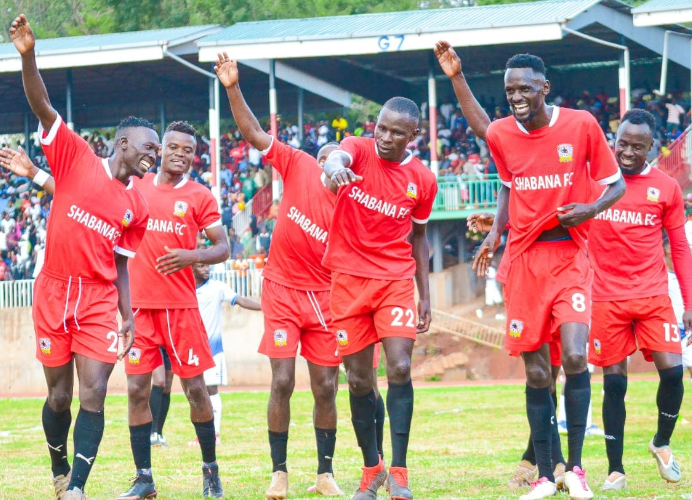 Shabana FC celebrating a win in NSL. PHOTO/Shabana/Facebook.