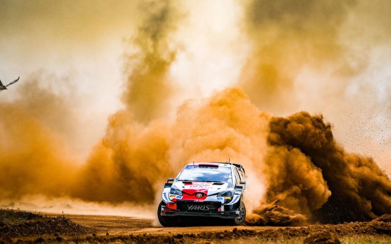 Safari Rally car in action  PHOTO/WRC