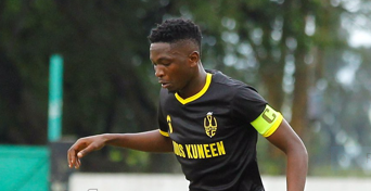 Harambee Stars defender Johnstone Omurwa in a training session. PHOTO/Johnstone Omurwa/(@JohnstoneOmurwa/Twitter.