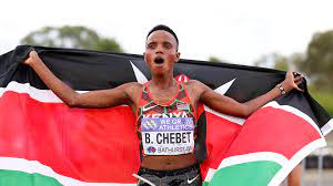 Beatrice Chebet during the World Athletics Cross Country Championships in Bathurst, Australia. PHOTO/Olympics.com