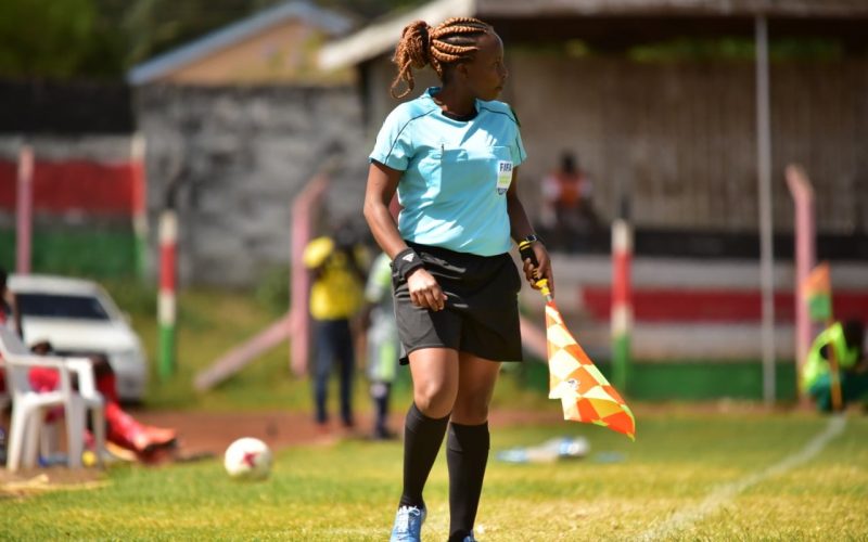 Mary Njoroge in a KPL action. PHOTO/FKF Premier League/Facebook.