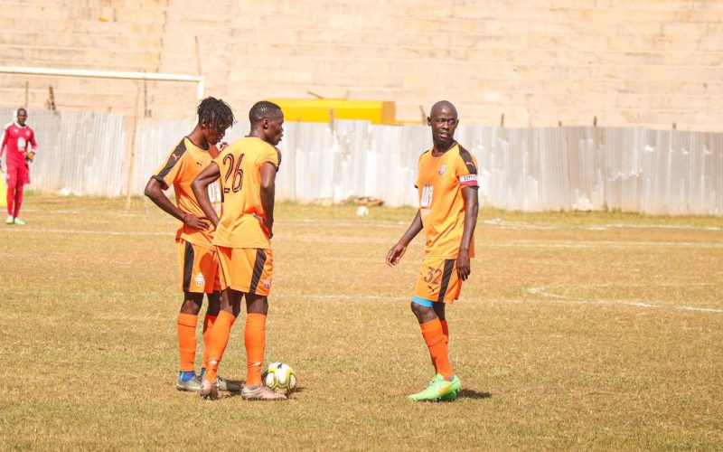 Ezekiel Odera (32) prepares to take a free kick in an FKF PL match. PHOTO/Nairobi City/Facebook