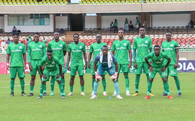 Gor Mahia pose for a photo before the FKF PL match. PHOTO/Gor Mahia/Facebook