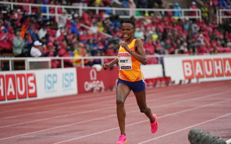 Beatrice Chebet in Stokholm Diamond League action. PHOTO/(@Diamond_League)/Diamond League/Twitter.