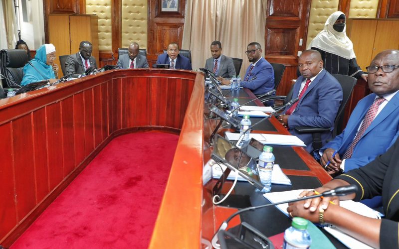 Interior Cabinet Secretary Kithure Kindiki appearing before the Senate ad hoc Committee investigating the proliferation of religious organisations. PHOTO/(@KindikiKithure)/Kithure Kindiki/Twitter.
