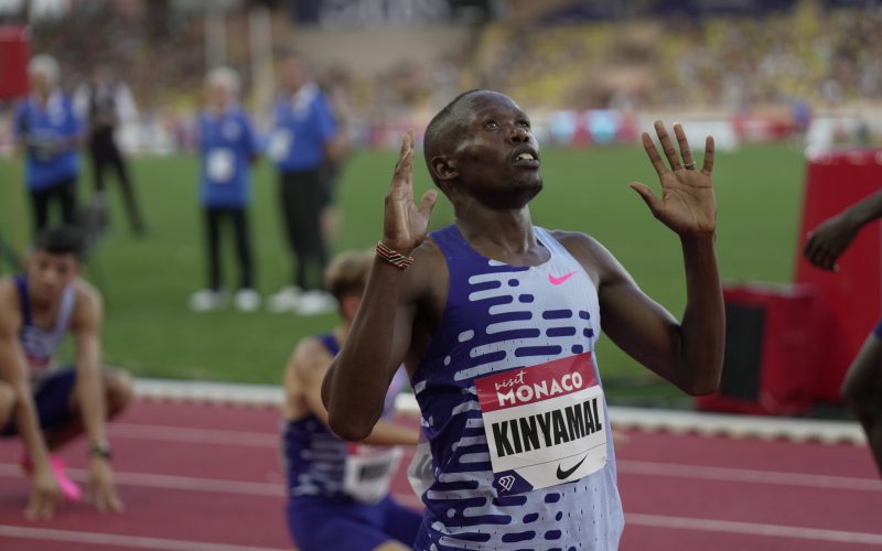 Wycliffe Kinyamal in Diamond League action. PHOTO/(@Diamond_League)/Diamond League/Twitter
