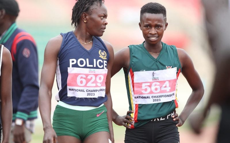 Kenya's 800M runner Mary Moraa. PHOTO/(@athletics_kenya)/Athletics Kenya/Twitter.