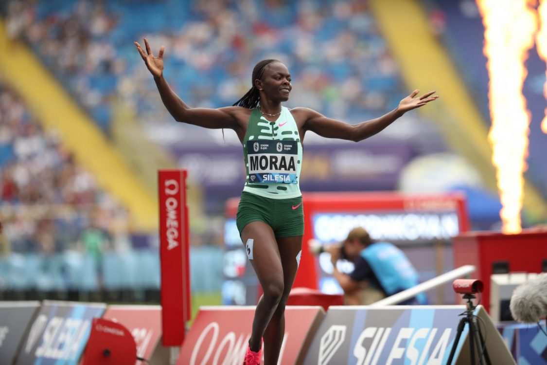 Commonwealth Games 800m race champion Mary Moraa in Diamond League action. PHOTO/(@Diamond_League)/Diamond League/Twitter