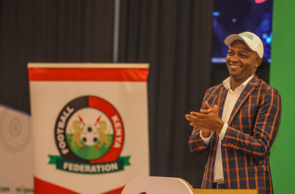 Football Kenya Federation President Nick Mwendwa. PHOTO/(@Football_Kenya)/FKF/Twitter.