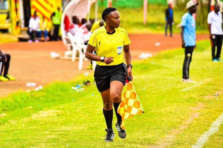 Mary Njoroge in a KPL action. PHOTO/FKF Premier League/Facebook.