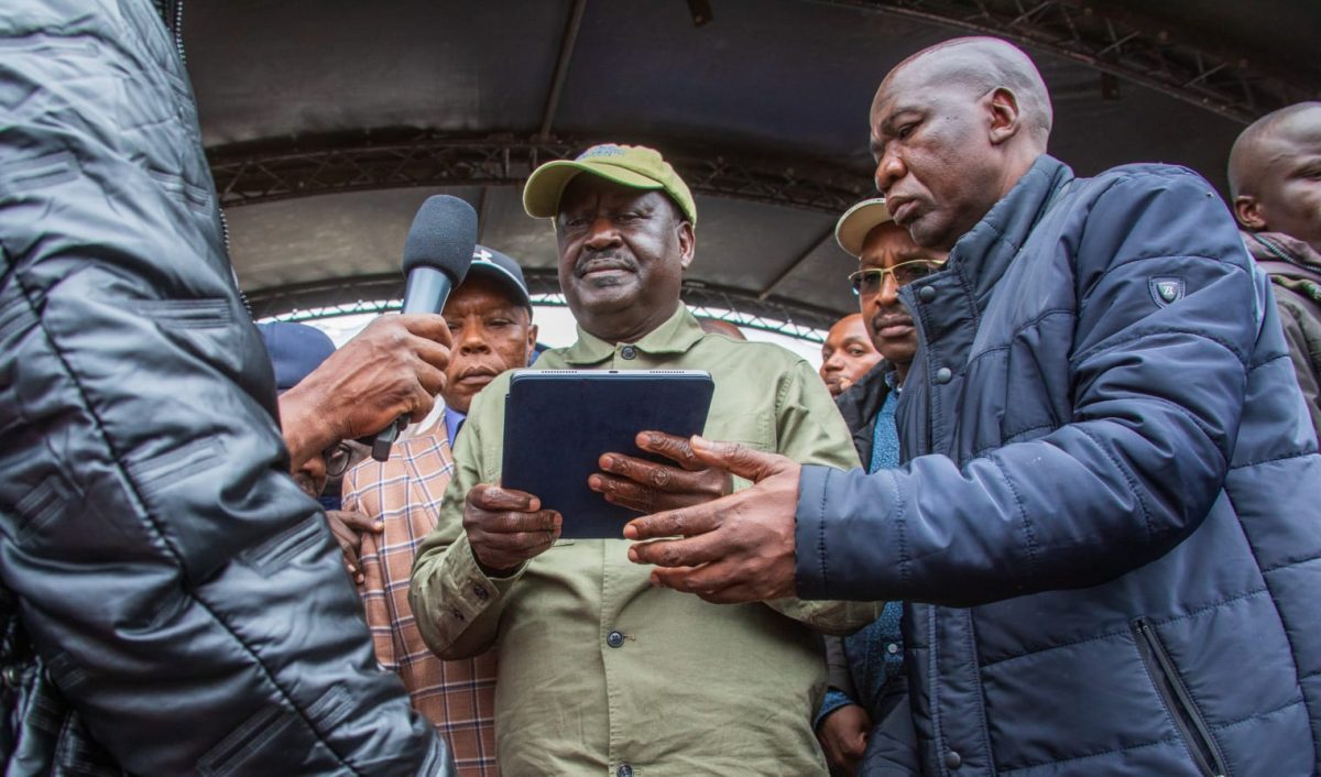 Raila says Azimio has collected 1.2 million signatures so far to ‘dethrone’ Ruto