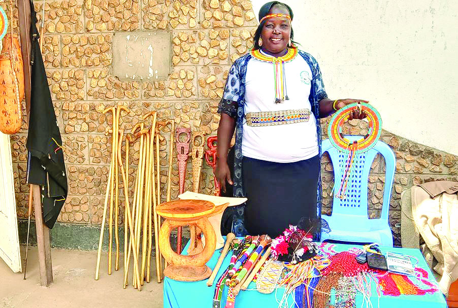 Pokot woman takes care of orphans through beadwork