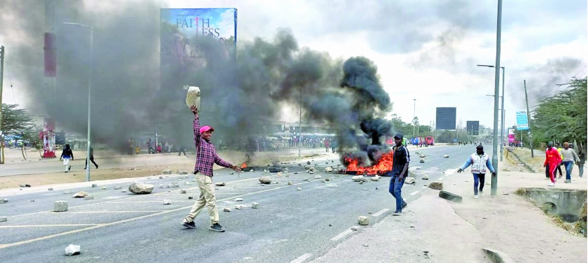 Eight killed and scores injured in day of demos