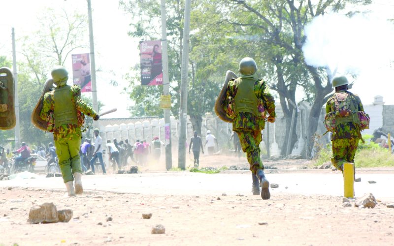 Police disperse protestors in Kisumu