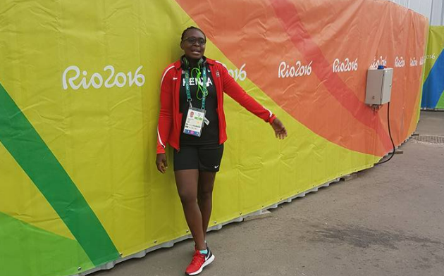 Camilyne Oyuayo in RIO in 2016. PHOTO/Camilyne Oyuayo/Facebook.