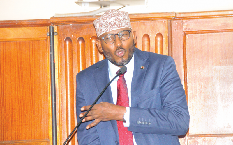 Wajir Governor, Ahmed Abdullahi during a past appearance in court. PHOTO/Print
