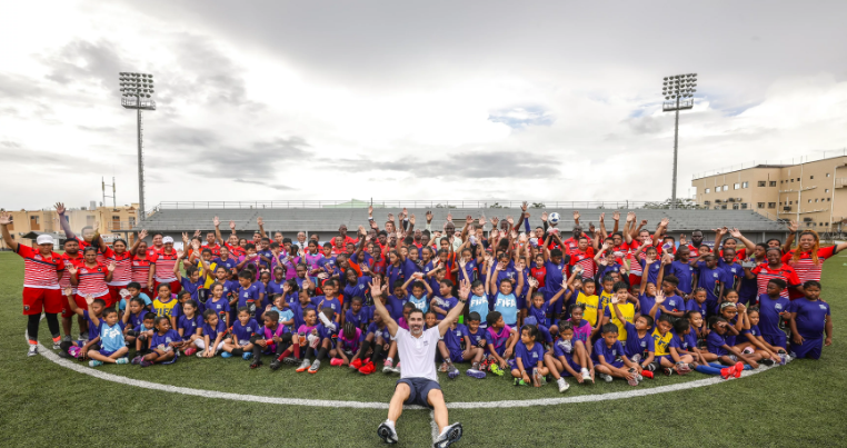 Kids in a past FIFA's Football for school's event. PHOTO/FIFA