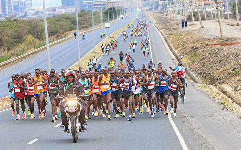 Athletes in a past Nairobi Marathon. PHOTO/StanChart/X