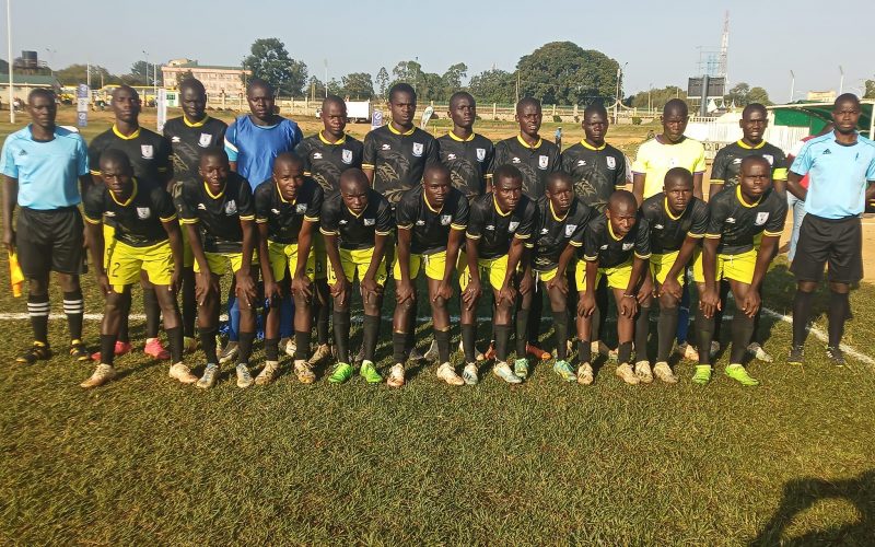 Shanderema line up before an East African Games qualifier match. PHOTO/KSSSA/Facebook