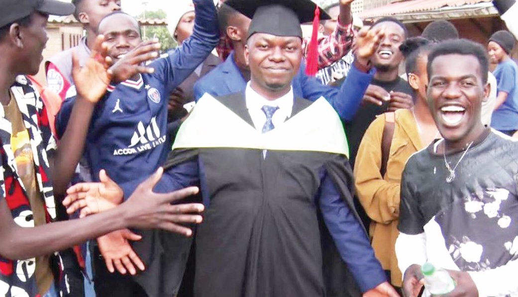 Rescued boy beats odds to achieve his degree dream