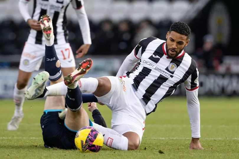 Kenyan forward Jonah Ayunga who plays for St Mirren. PHOTO/Daily Record