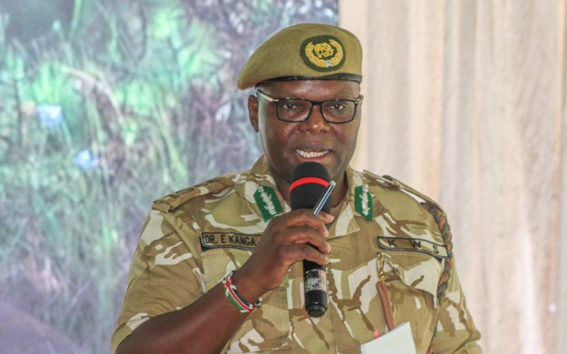 KWS Director-General Dr Erustus Kanga