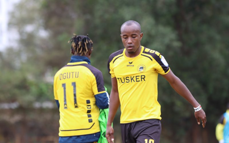 Erick Kapaito of Tusker. PHOTO/(@tusker_fc)/Tusker/Twitter