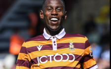 Harambee Stars utility player Clarke Oduor in action for Bradford City. PHOTO/Bradford City AFC