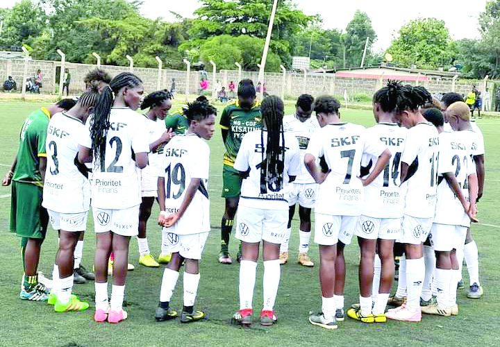 Makolanders during a training session at Camp Toyoyo stadium in Nairobi. PHOTO/Shadrack Andenga