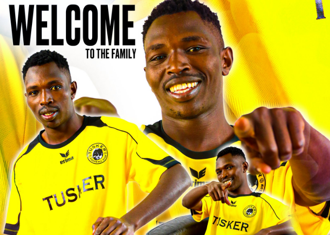 Tusker FC new signing  James Mwangi. PHOTO/Tusker FC 