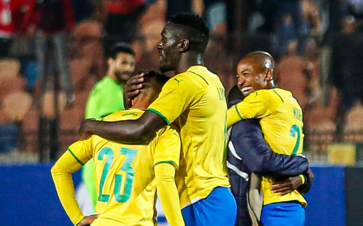 Brian Mandela Onyango celebrates with teammates. PHOTO/Brian Mandela/Facebook