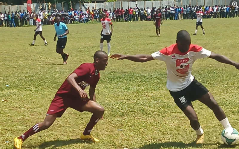 Action between Dagoreti and Agoro Sare in the KSSSA semi-final. PHOTO/KSSSA